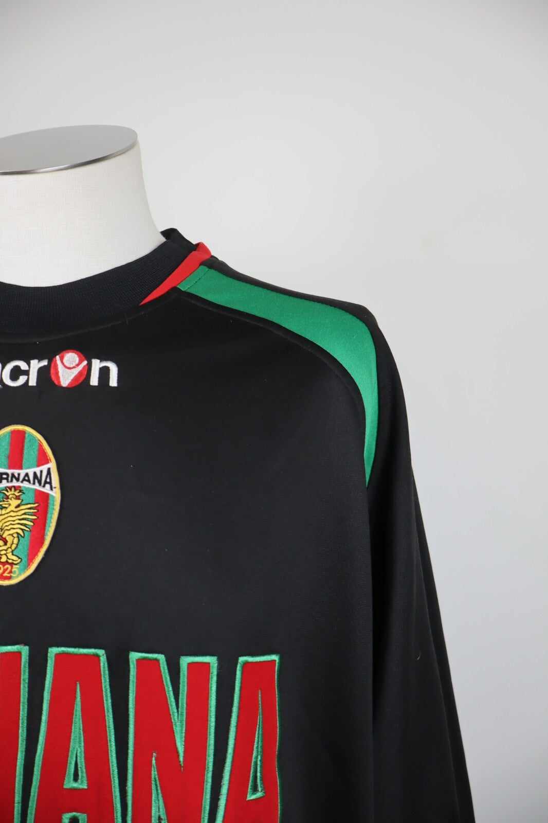 MACRON TERNANA MAGLIA CALCIO UOMO Tg 2XL SOCCER TRIKOT MAN JERSEY SHIRT SPORT