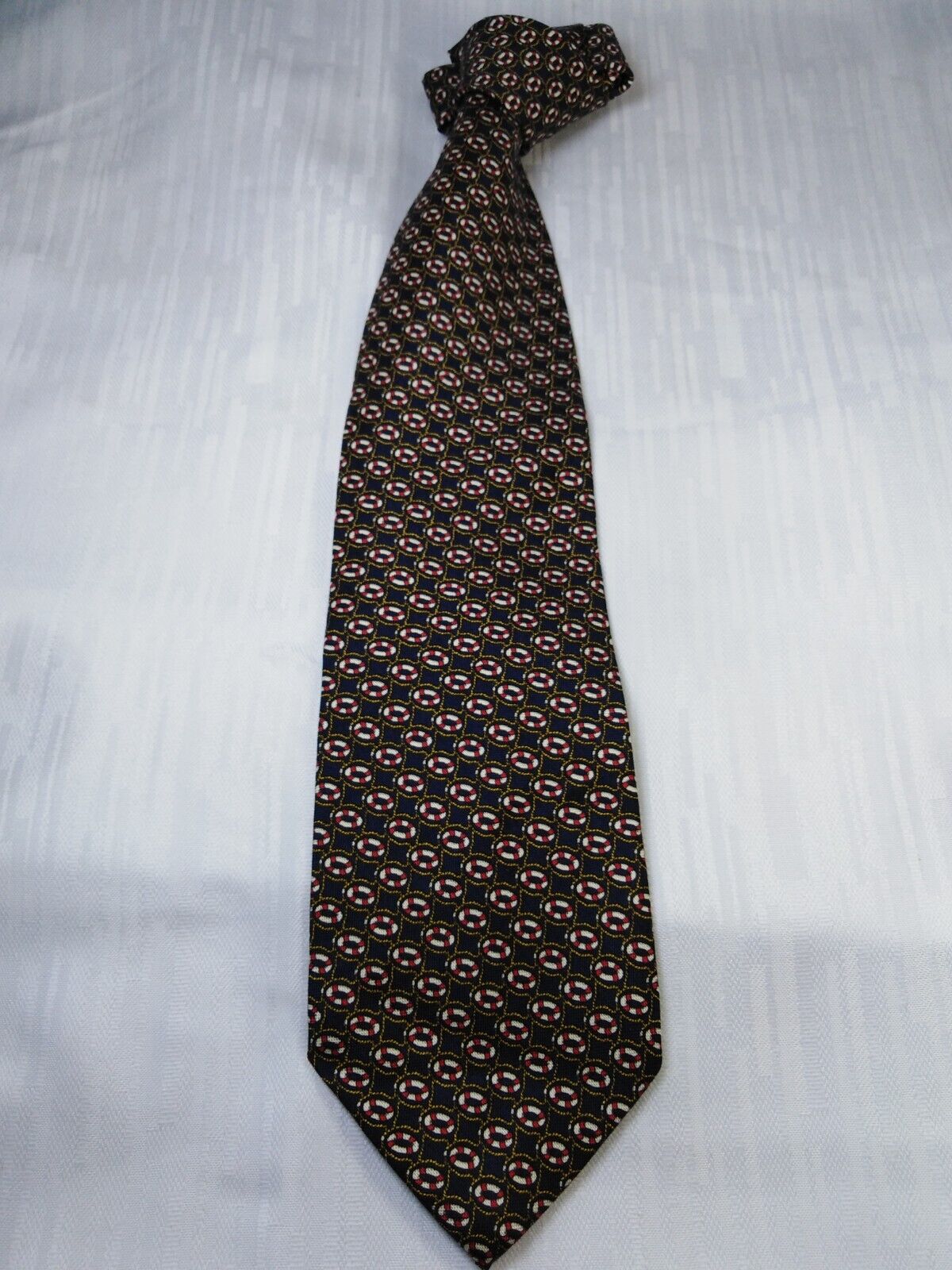 ALBERTO MUCCIOLO 100% SETA SILK TIE CRAVATTA NECKTIE ITALY VINTAGE
