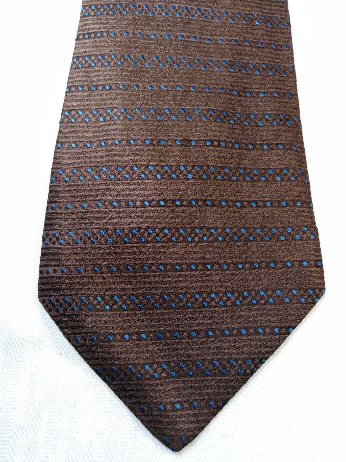 F&F ROMA 100% SETA SILK TIE CRAVATTA NECKTIE ITALY VINTAGE CLASSIC