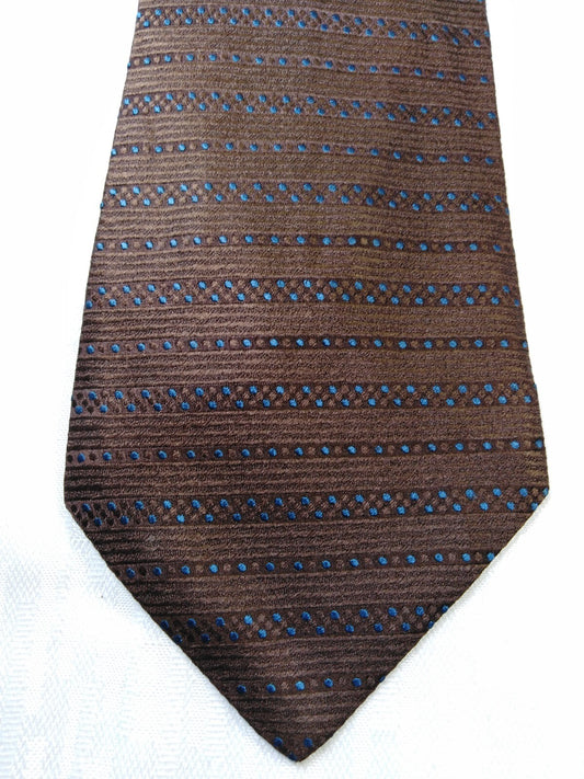 F&F ROMA 100% SETA SILK TIE CRAVATTA NECKTIE ITALY VINTAGE CLASSIC