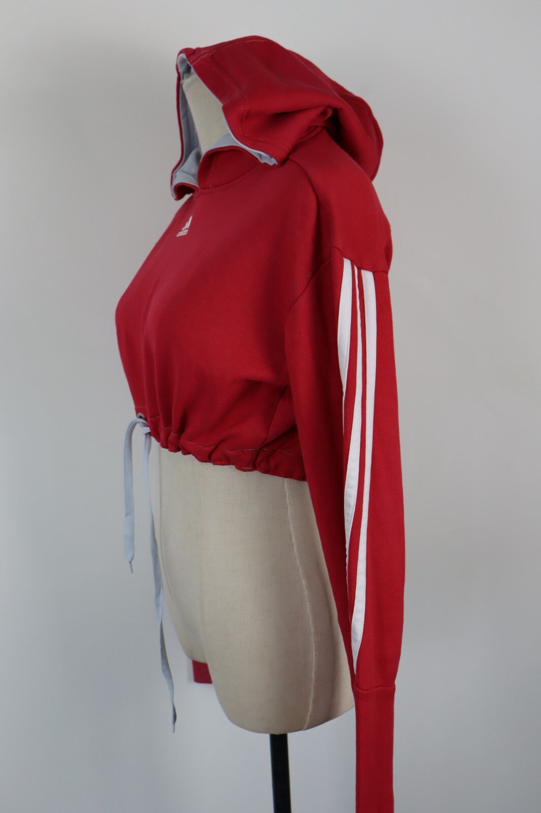 ADIDAS FELPA CON CAPPUCCIO DONNA Tg M WOMAN CASUAL VINTAGE SPORT SWEATSHIRT