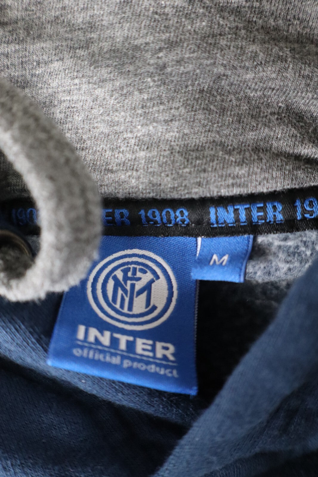 INTER OFFICIAL FELPA CAPPUCCIO SPORTIVA UOMO M MAN SPORT VINTAGE JACKET CALCIO