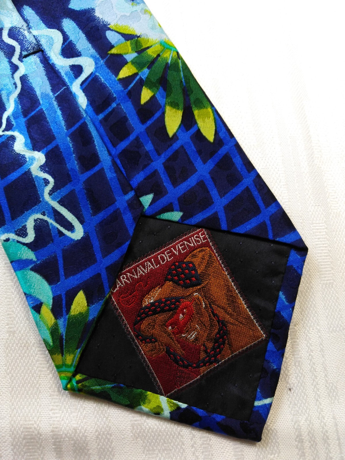 CARNAVAL DE VENISE 100% SILK TIE SETA CRAVATTA NECKTIE MADE IN ITALY CLASSIC