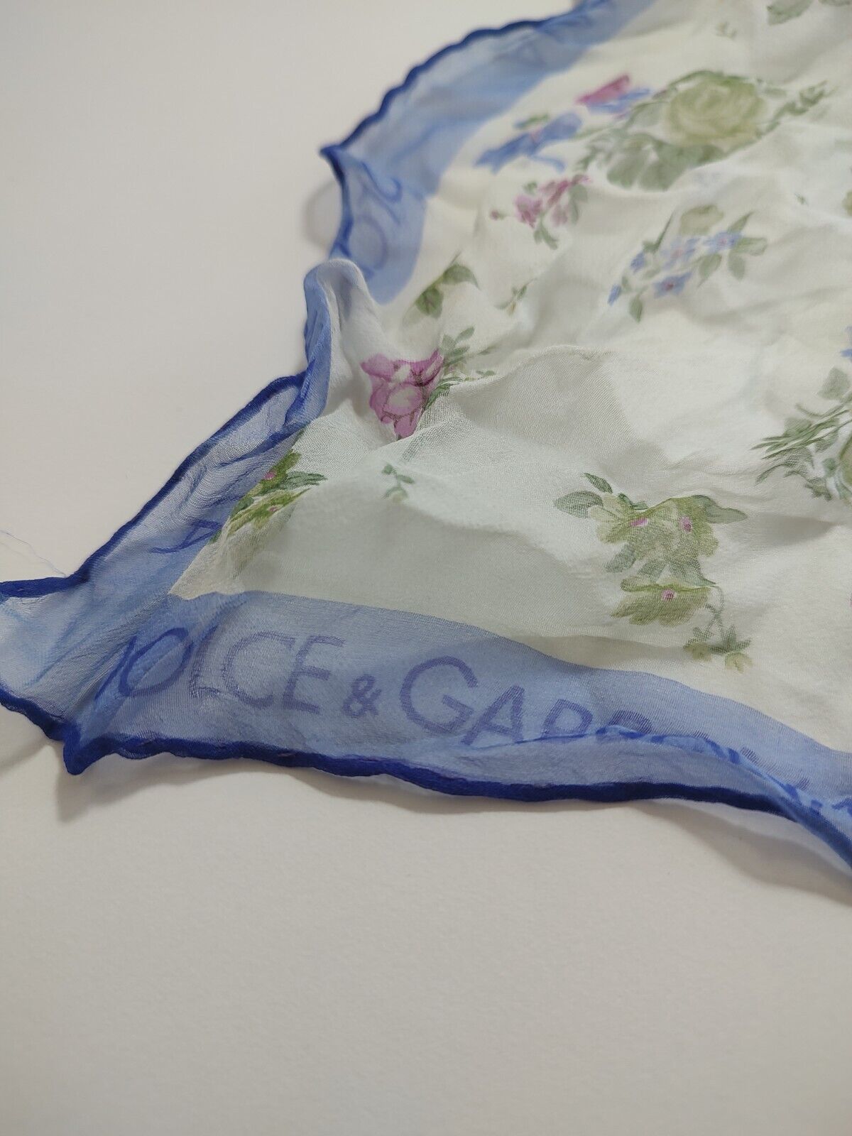 DOLCE & GABBANA FOULARD 100% SILK SETA SCARVES SCARF SQUARE MADE IN ITALY