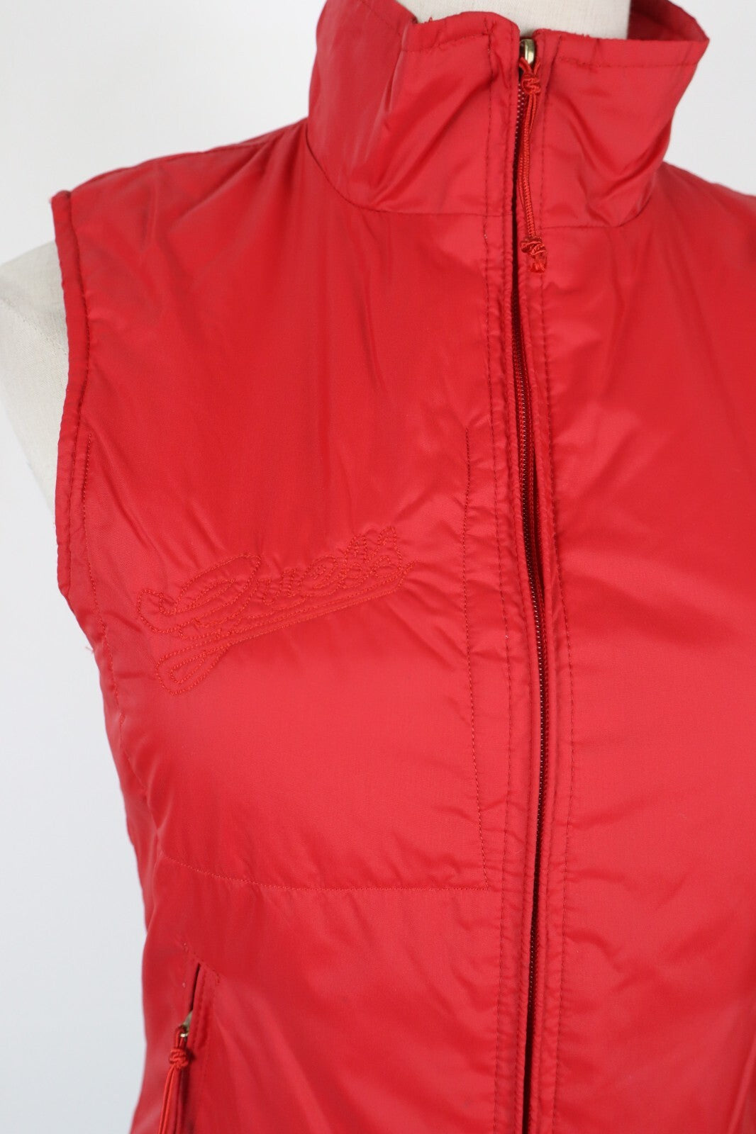 GUESS PLAYING CARDS GIUBBINO SMANICATO DONNA  S WOMAN SLEEVELESS JACKET VINTAGE