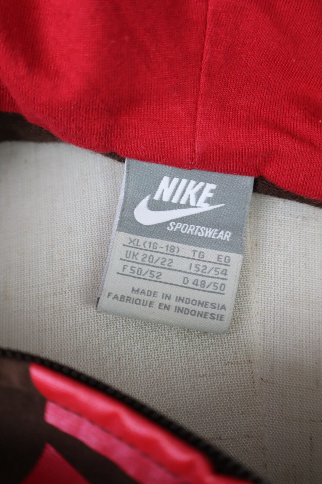 NIKE FELPA DONNA Tg XL WOMAN CASUAL VINTAGE SPORT SWEATSHIRT COTONE CON ZIP