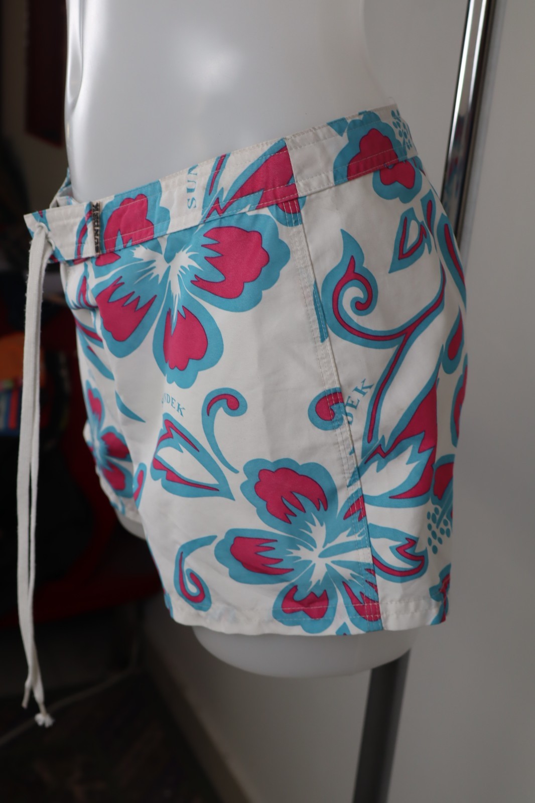 SUNDEK PANTALONCINO DONNA TG 30 WOMAN VINTAGE SHORTS CASUAL MARE COSTUME