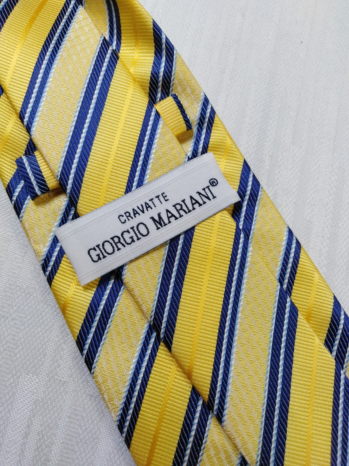GIORGIO MARIANI 100% SETA SILK TIE CRAVATTA NECKTIE ITALY VINTAGE SELF TIPPED