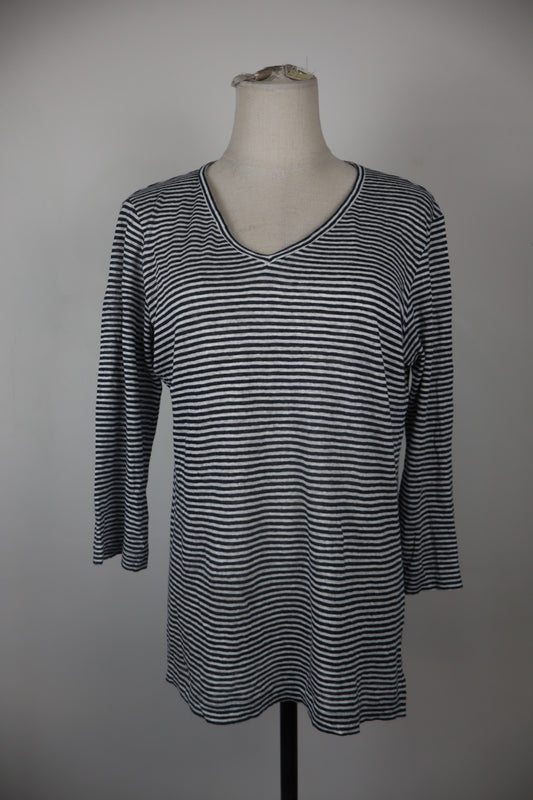MAX MARA WEEKEND MAGLIA DONNA XL WOMAN CASUAL VINTAGE T-SHIRT  COTONE MANICA 3/4