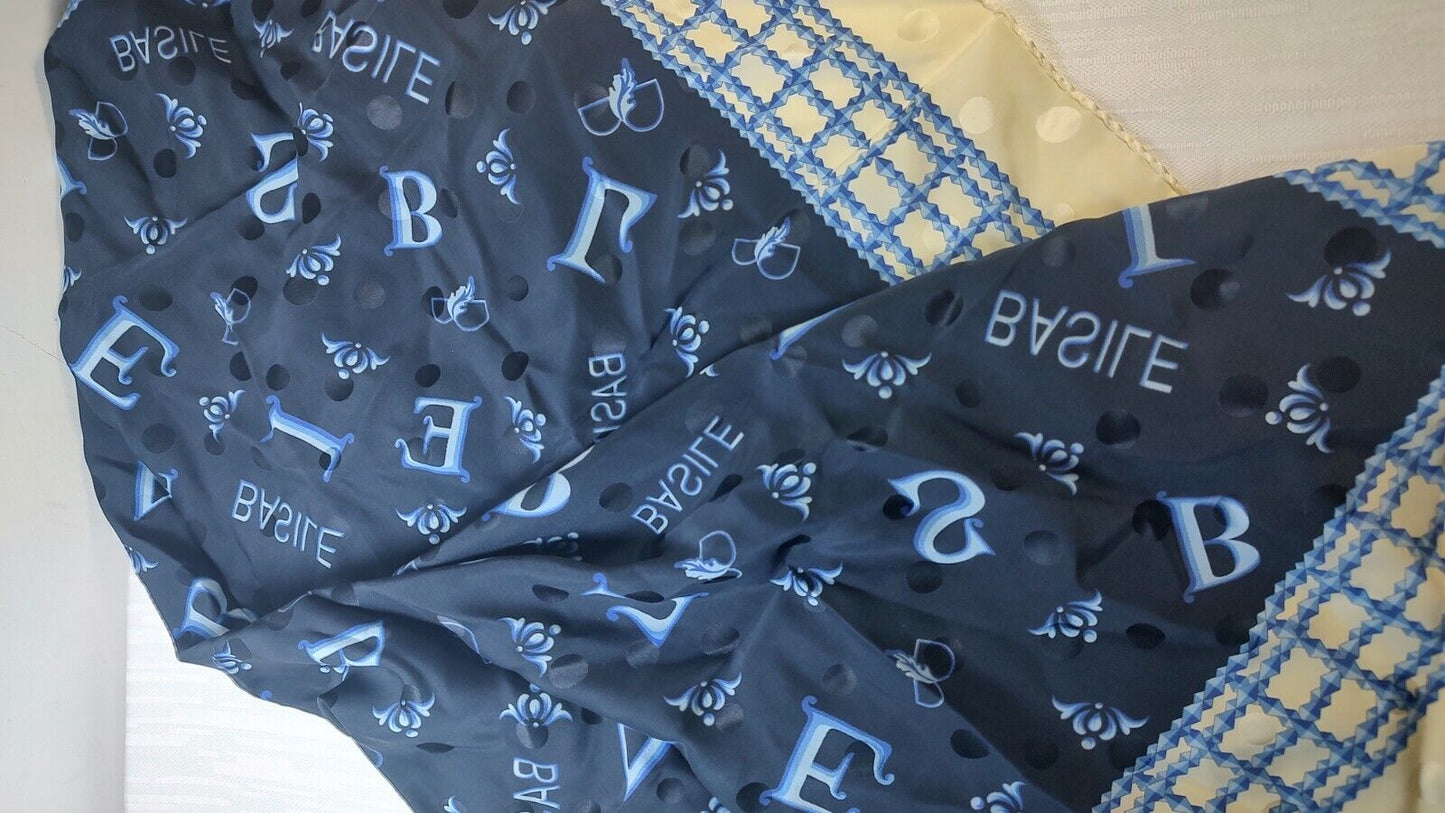 BASILE FOULARD 100% SILK SCARVES SCARF SQUARE SETA MADE IN ITALY