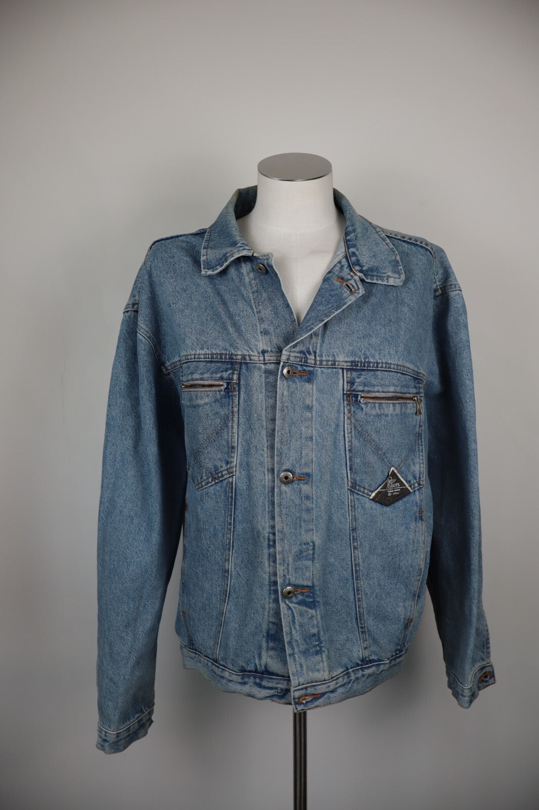 ROY ROGER'S GIUBBINO JEANS DENIM GIACCA UOMO XL MAN CASUAL JACKET VINTAGE