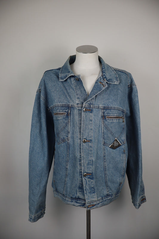 ROY ROGER'S GIUBBINO JEANS DENIM GIACCA UOMO XL MAN CASUAL JACKET VINTAGE