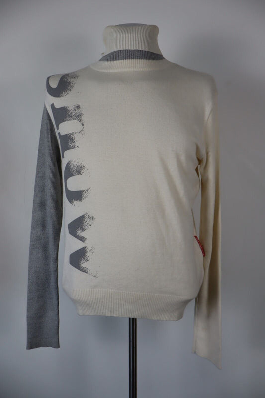 BIKKEMBERGS MAGLIONE VINTAGE UOMO Tg. XL MAN SWEATER CASUAL LANA