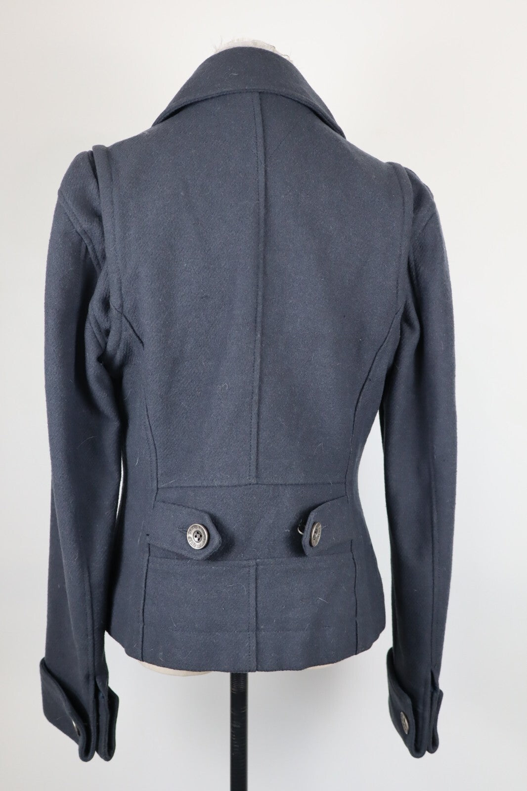 TOMMY HILFIGER CAPPOTTO COAT DONNA Tg L WOMAN VINTAGE CASUAL JACKET LANA WOOL