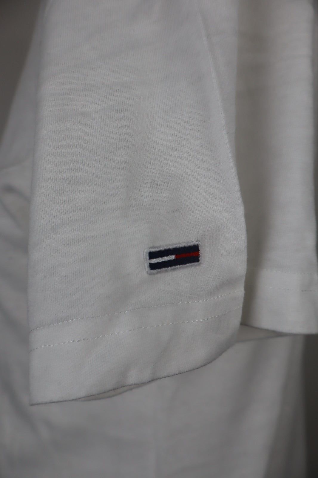 TOMMY HILFIGER MAGLIA UOMO TG L MAN T-SHIRT CASUAL VINTAGE COTONE COTTON BIANCO