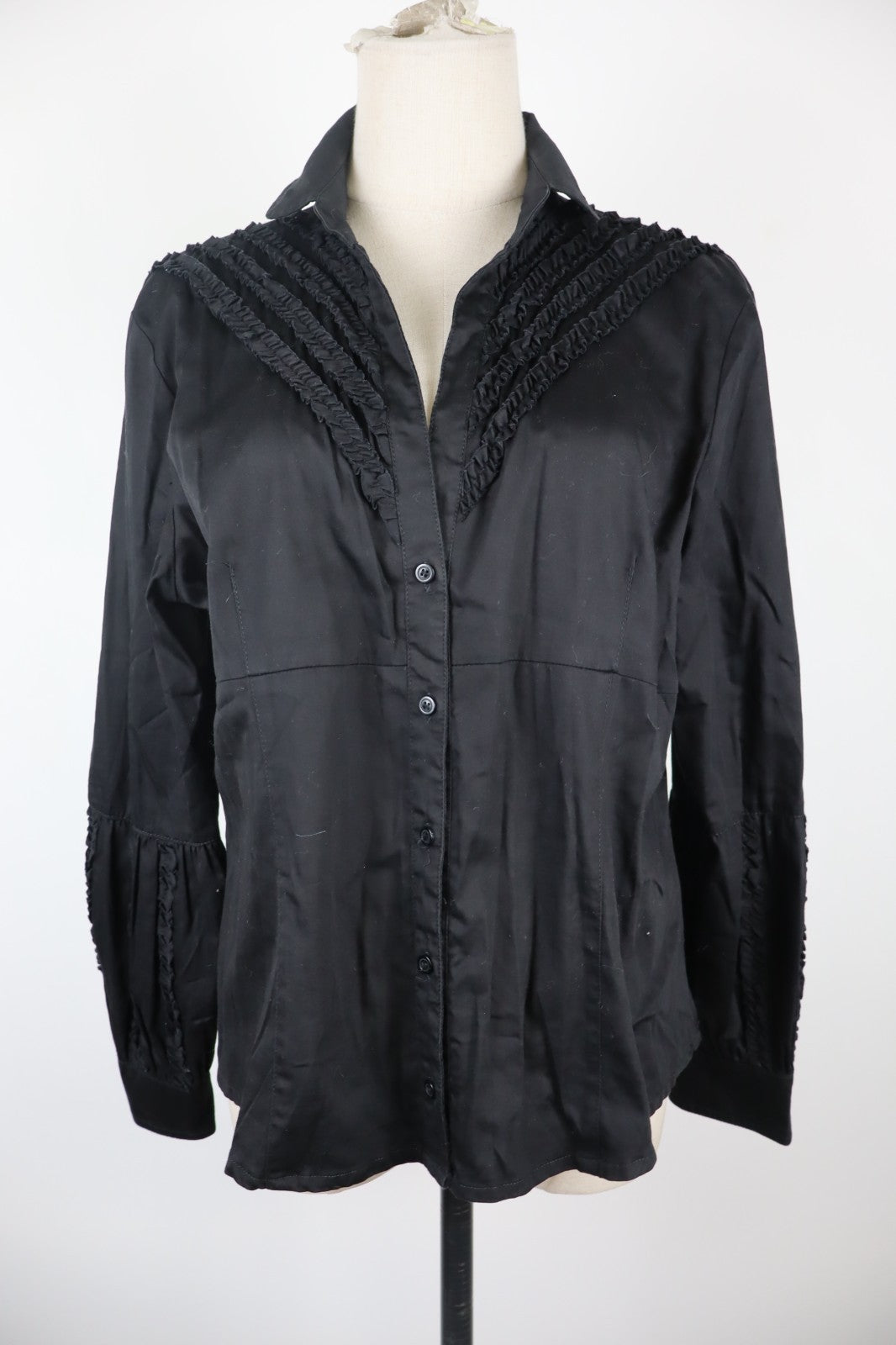 NEWPENNY CAMICIA MANICA LUNGA DONNA TG. 48 WOMAN SHIRT CASUAL VINTAGE COTONE