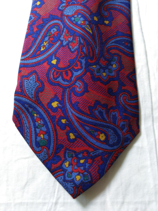 ERREDIECI PER VITTORIO LAMA 100% SILK TIE SETA CRAVATTA NECKTIE MADE IN ITALY