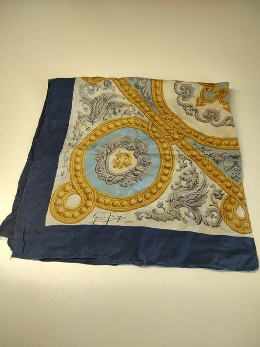 GUIDO TRAVESI COMO FOULARD 100% SILK SETA SCARVES SCARF SQUARE MADE ITALY