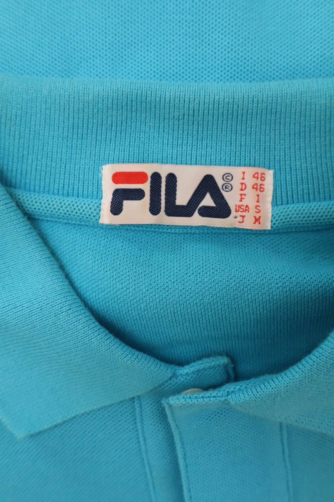 FILA MAGLIA POLO UOMO TG. 46 MAN T-SHIRT CASUAL VINTAGE COTONE COTTON