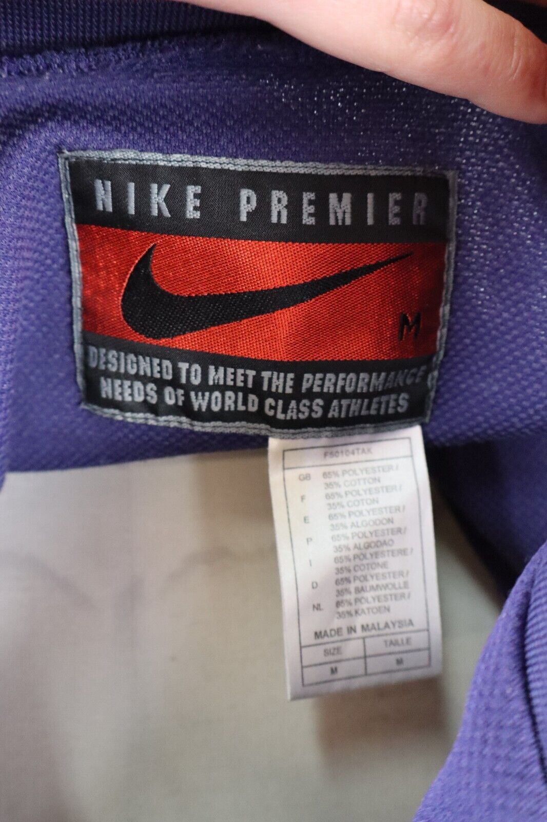 NIKE GIACCA SPORTIVA UOMO Tg. M MAN VINTAGE CASUAL SPORT JACKET CON ZIP