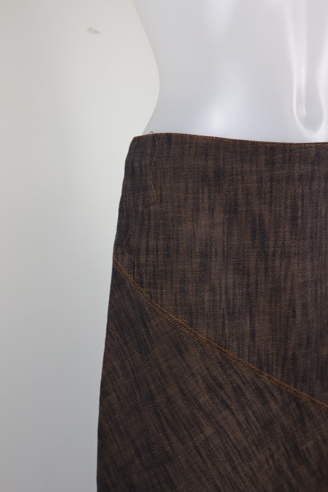 TRUSSARDI JEANS GONNA DONNA WOMAN SKIRT Tg. 40 CASUAL VINTAGE COTONE