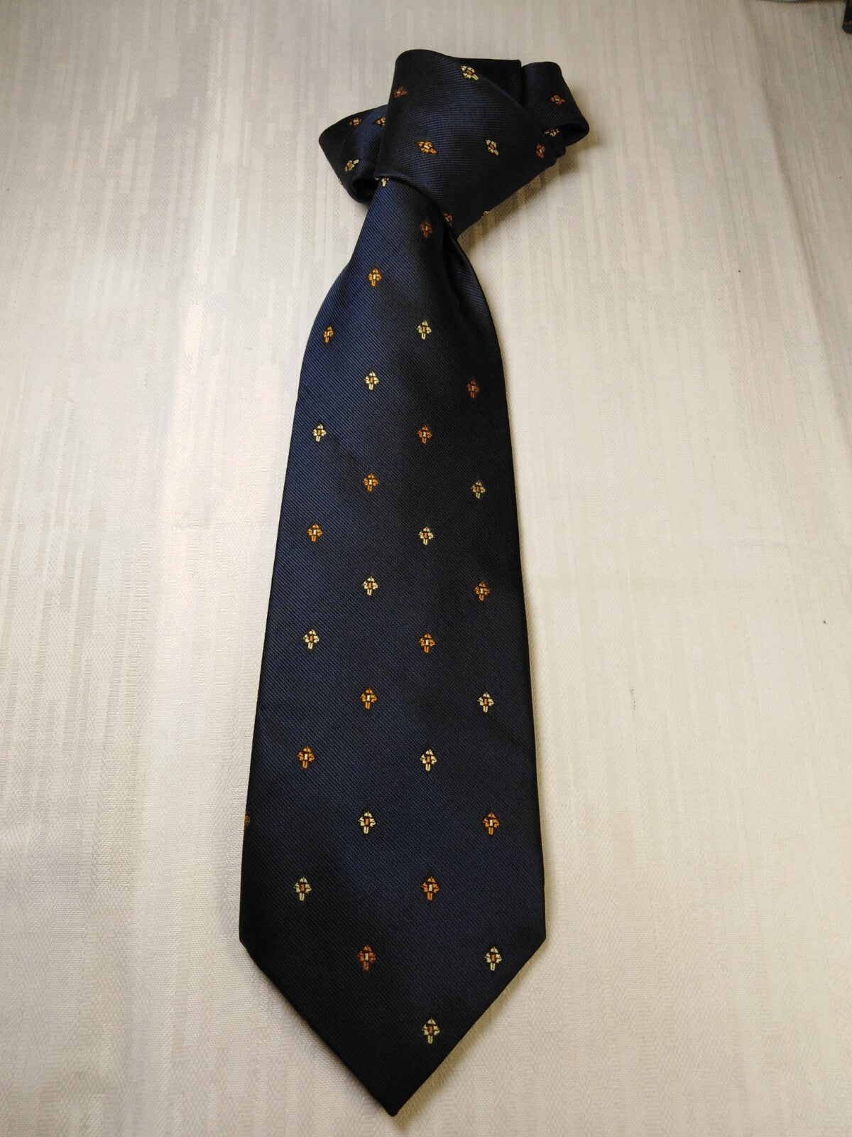 ANDRA CONTE 100% SILK TIE SETA CRAVATTA NECKTIE MADE  ITALY SELF TIPPED