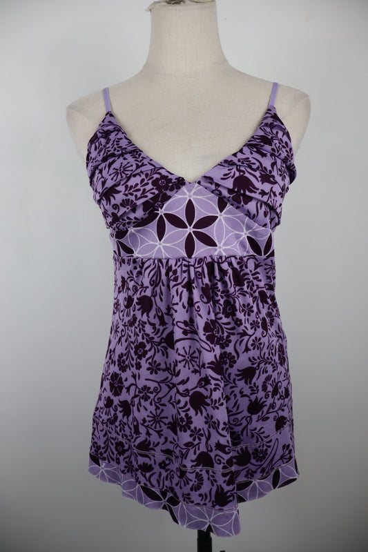 MARELLA CANOTTA MAGLIA DONNA TG. S WOMAN CASUAL VINTAGE T-SHIRT TOP FLOREALE