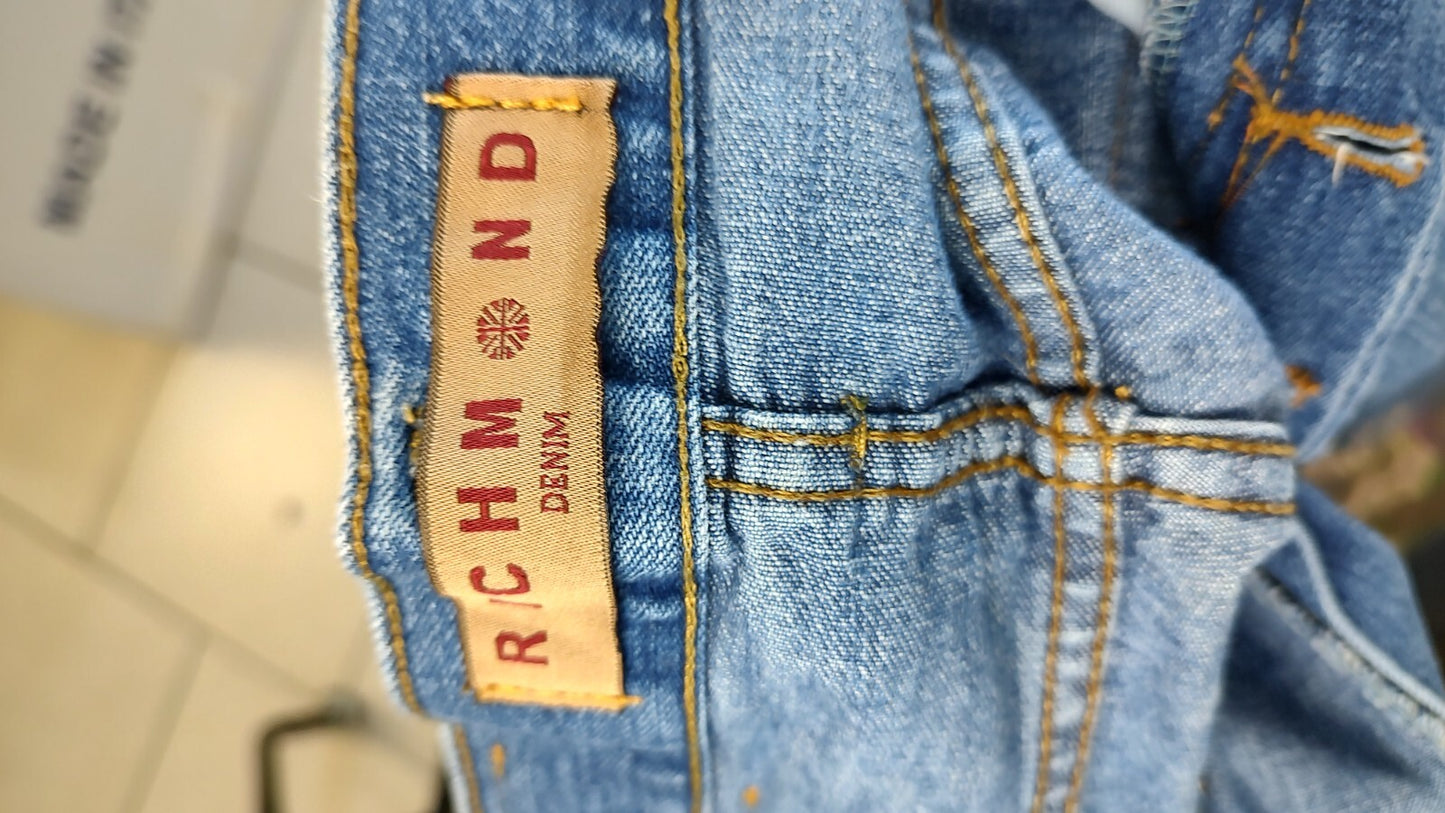RICHMOND JEANS PANTALONE UOMO CASUAL TG 42 MAN VINTAGE PANTS DENIM