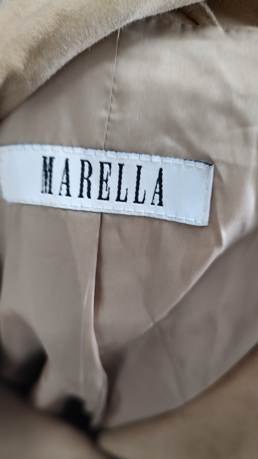 MARELLA GIACCA PELLE DI CAPRA DONNA TG. 48 WOMAN CASUAL LEATHER VINTAGE JACKET