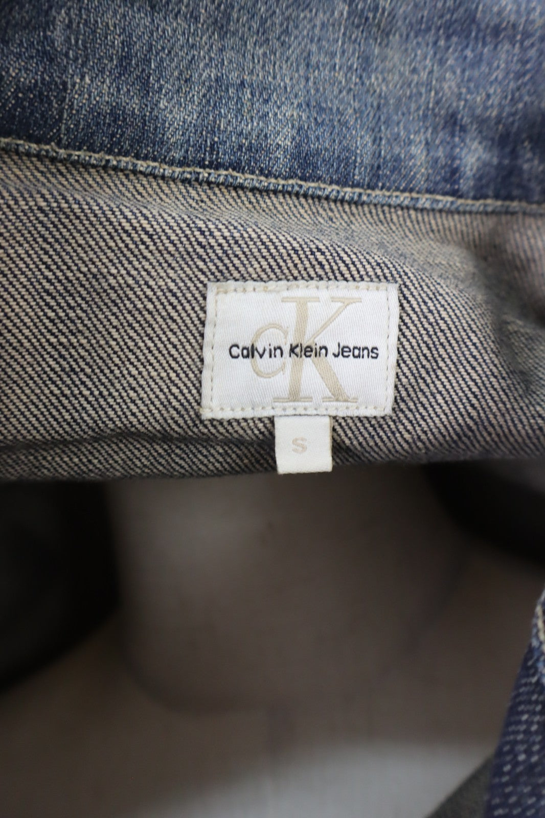 CALVIN KLEIN JEANS GIUBBINO DONNA Tg. S WOMAN CASUAL JACKET COTONE COTTON DENIM