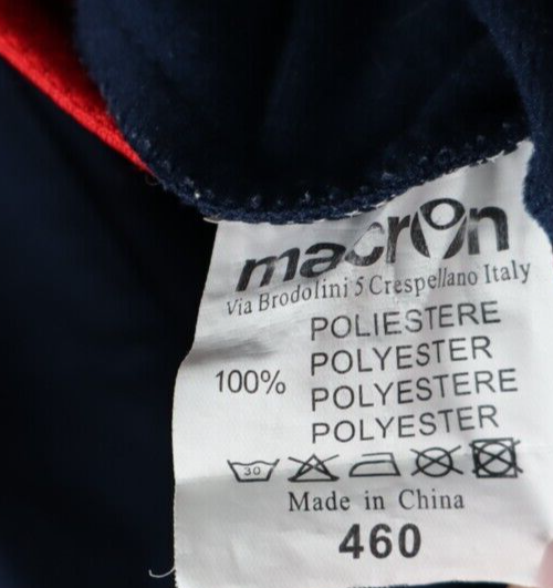 MACRON  BOLOGNA MAGLIA T-SHIRT CALCIO UOMO TG XS SOCCER SHIRT TRIKOT JERSEY