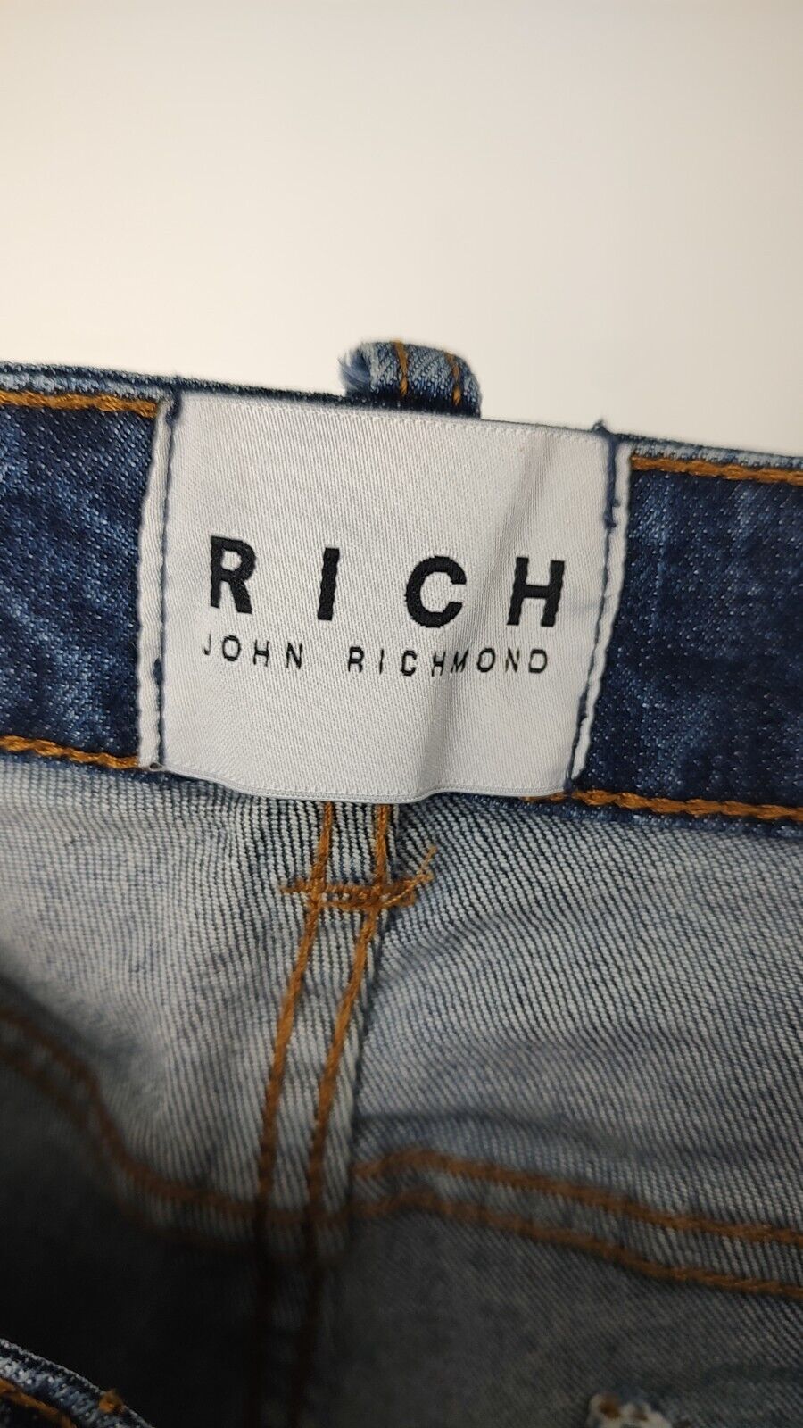 JOHN RICHMOND PANTALONE JEANS SHORTS UOMO W32 MAN VINTAGE CASUAL PANTS