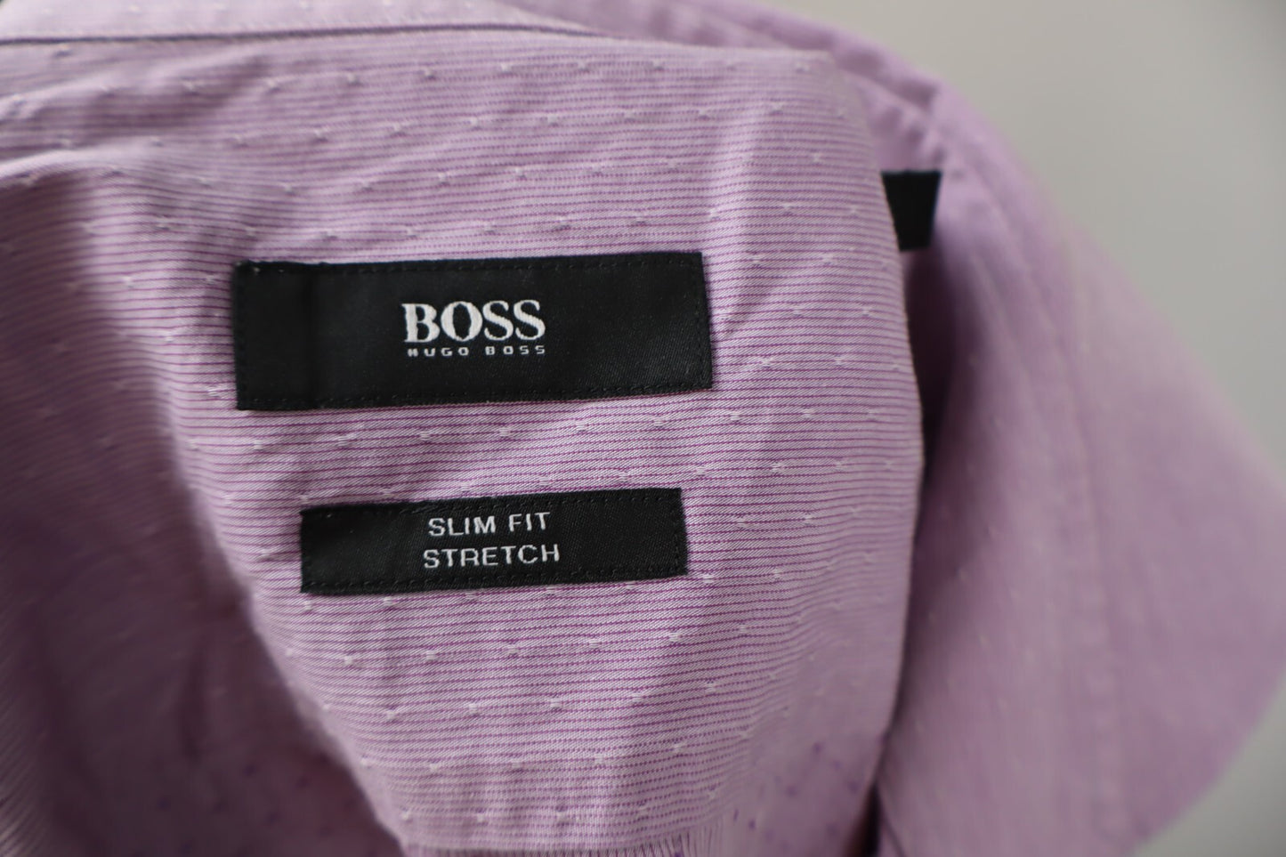 HUGO BOSS CAMICIA UOMO TG. 39 15 1/2 SLIM MAN CASUAL VINTAGE SHIRT COTONE COTTON