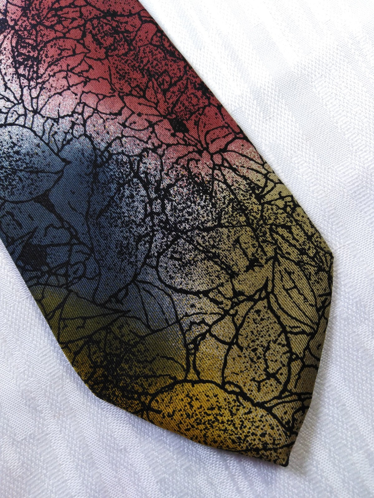 TRUSSARDI 100% SETA SILK TIE CRAVATTA NECKTIE ITALY VINTAGE CLASSIC