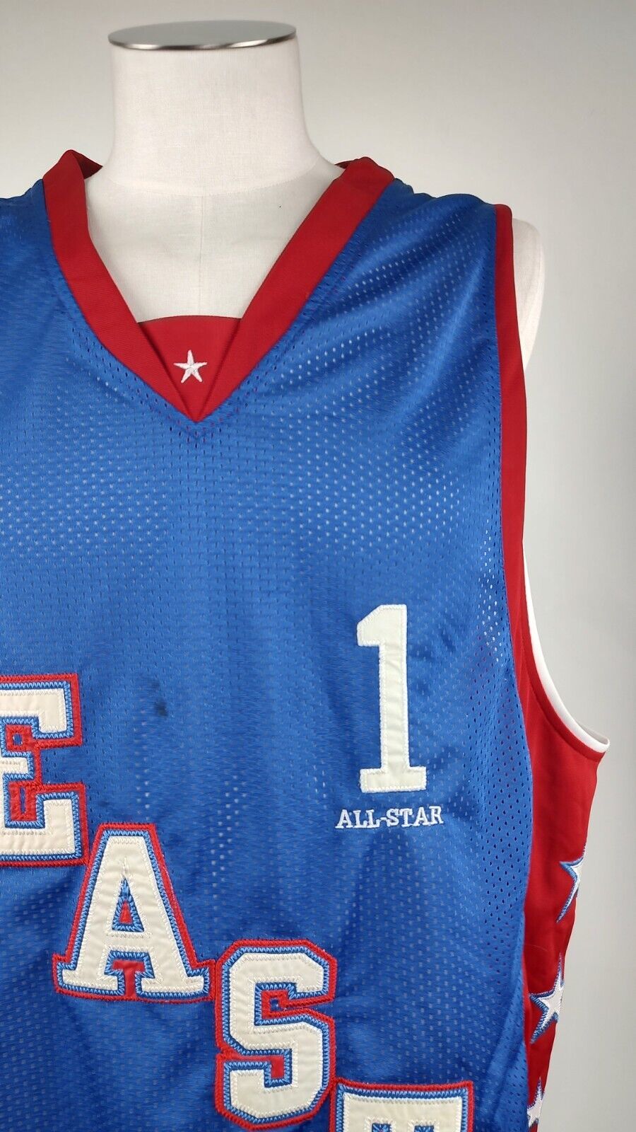 ALL STAR GAME EAST CONFERENCE 2004 MC GRADY 1 BASKET T-SHIRT UOMO TG 54 SPORT