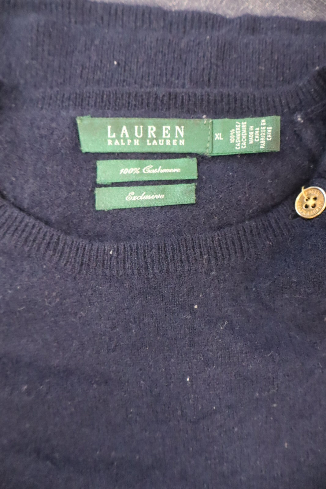 RALPH LAUREN MAGLIONE DONNA Tg. XL WOMAN CASUAL SWEATER CASHMERE VINTAGE