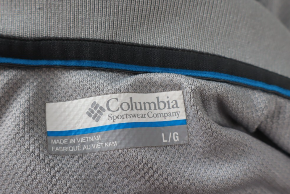 COLUMBIA POLO MAGLIA UOMO TG L MAN T-SHIRT CASUAL VINTAGE
