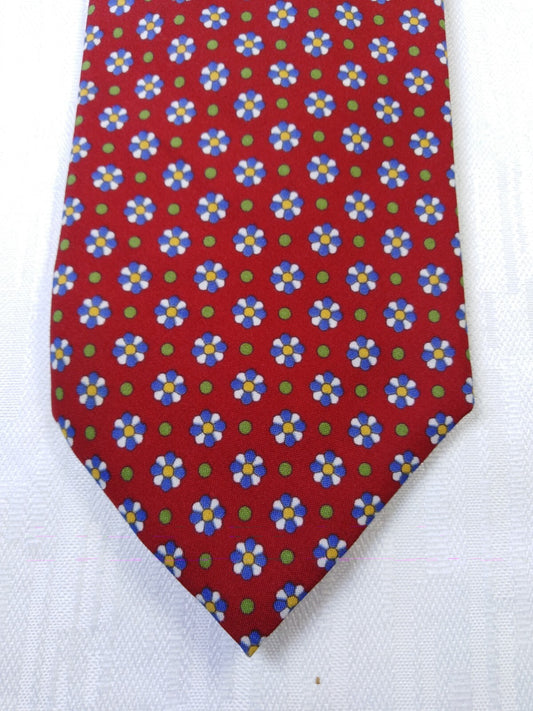 NINO SALZANO 100% SETA SILK TIE CRAVATTA NECKTIE ITALY VINTAGE