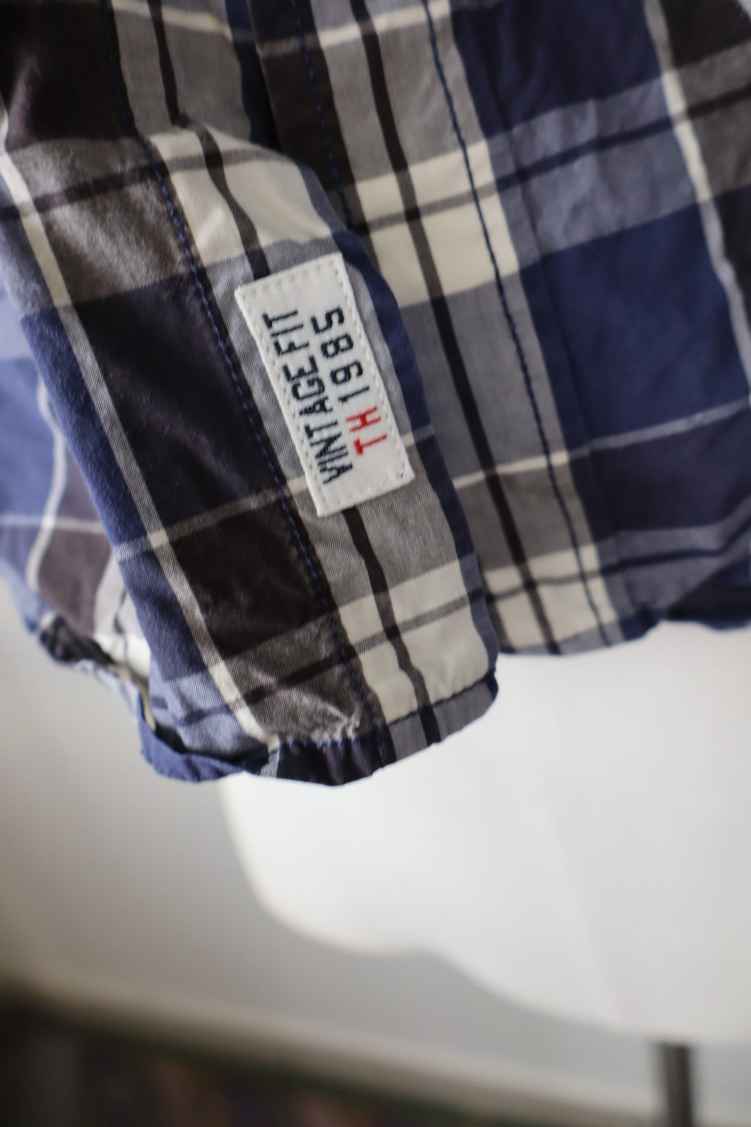 TOMMY HILFIGER CAMICIA UOMO COTONE TG. L MAN CASUAL VINTAGE SHIRT MANICA LUNGA