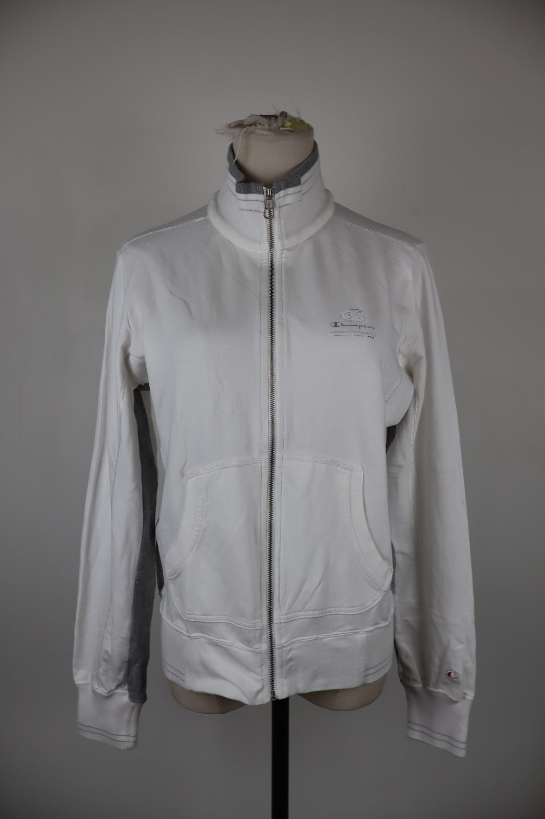 CHAMPION FELPA CON ZIP DONNA Tg M WOMEN CASUAL VINTAGE SPORT SWEATSHIRT