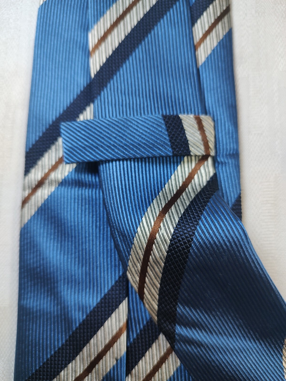 FUSARO 100% SILK TIE SETA CRAVATTA NECKTIE MADE IN ITALY SELF TIPPED