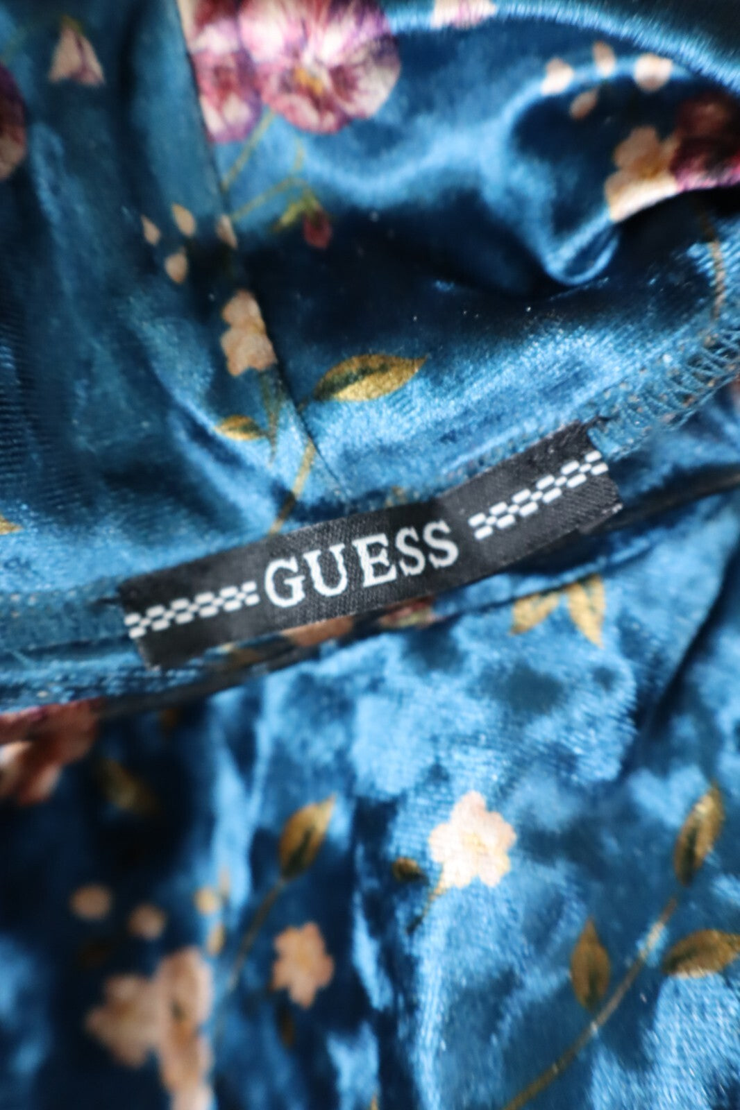 GUESS LOS ANGELES MAGLIA DONNA TG. S WOMAN T-SHIRT CASUAL VINTAGE VELLUTO