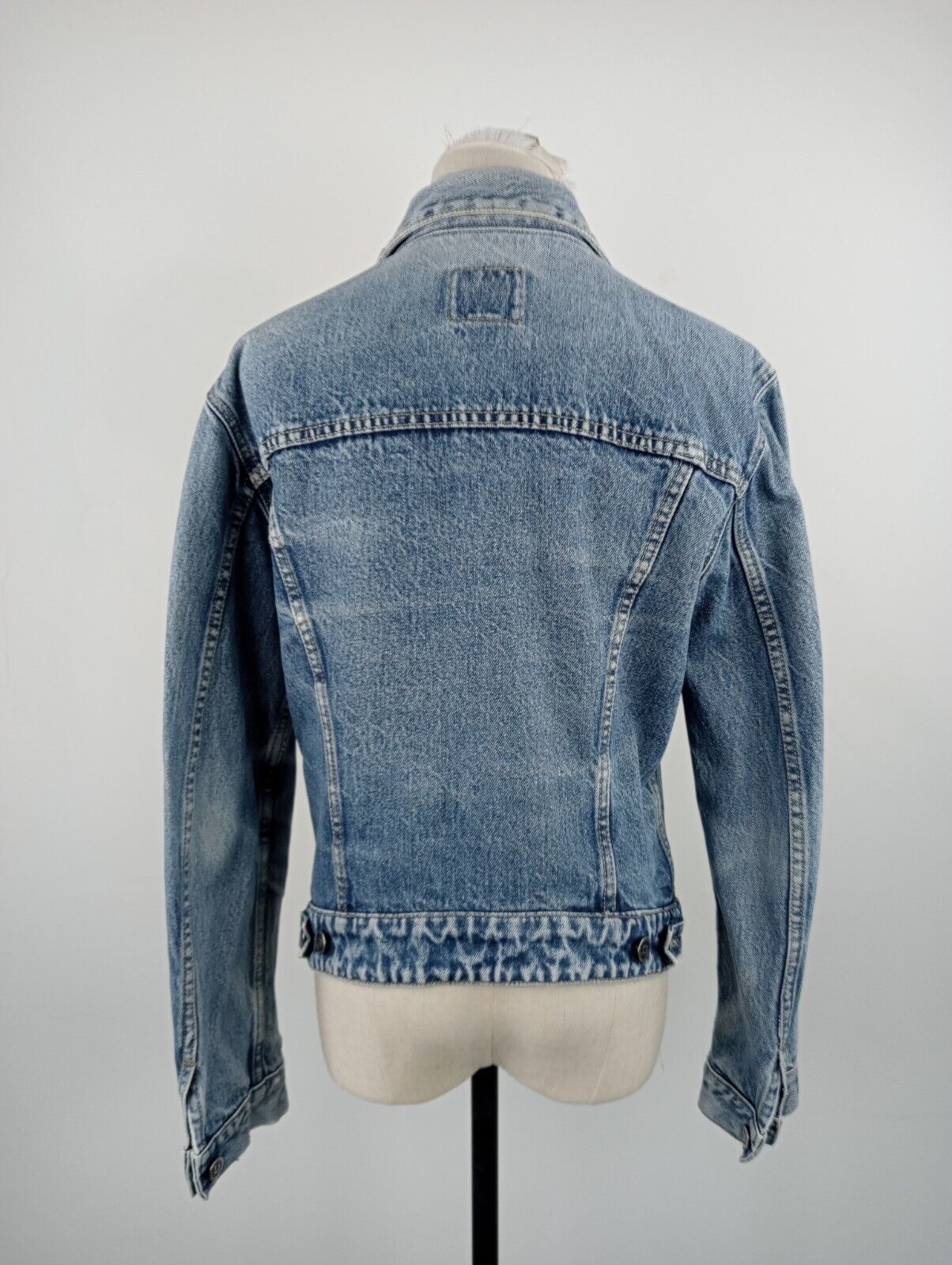 GAS JEANS GIUBBINO DONNA Tg. XL WOMAN CASUAL JACKET COTONE COTTON DENIM VINTAGE