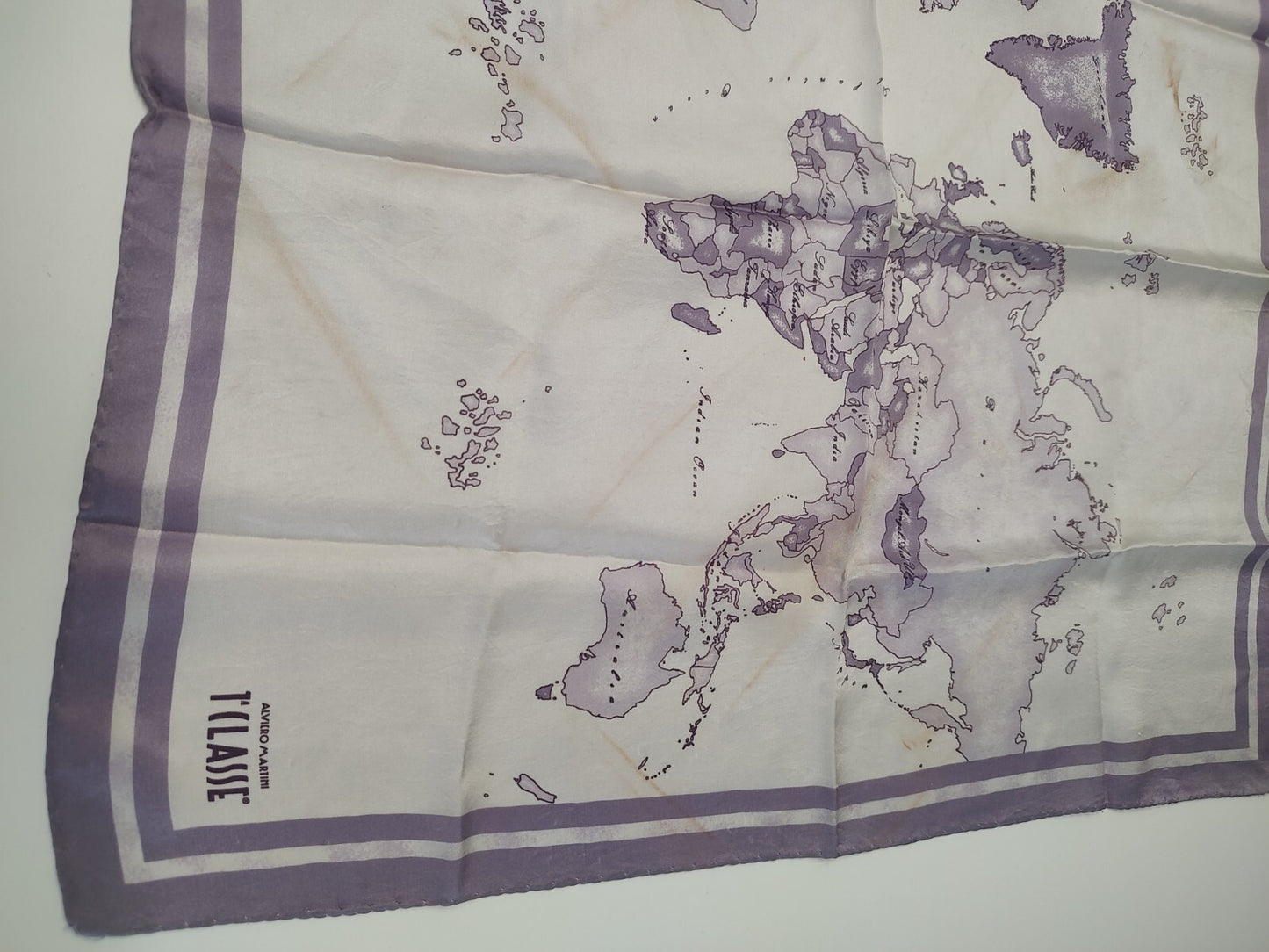 ALVIERO MARTINI 1 CLASSE FOULARD 100% SILK SETA SCARVES SCARF SQUARE MADE ITALY