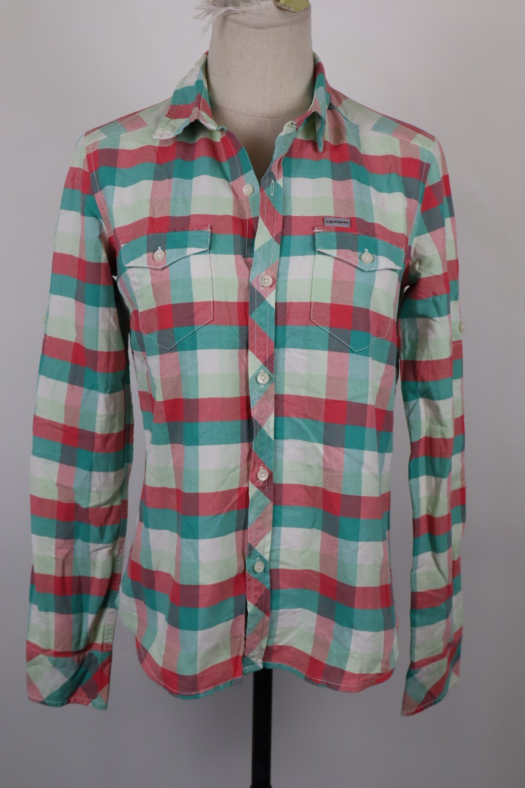 CARHARTT CAMICIA DONNA TG. S WOMAN SHIRT CASUAL VINTAGE COTONE