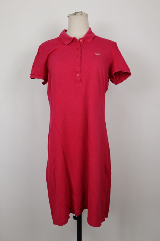 LACOSTE VESTITO POLO DONNA TG. 42 WOMAN CASUAL VINTAGE DRESS COTONE