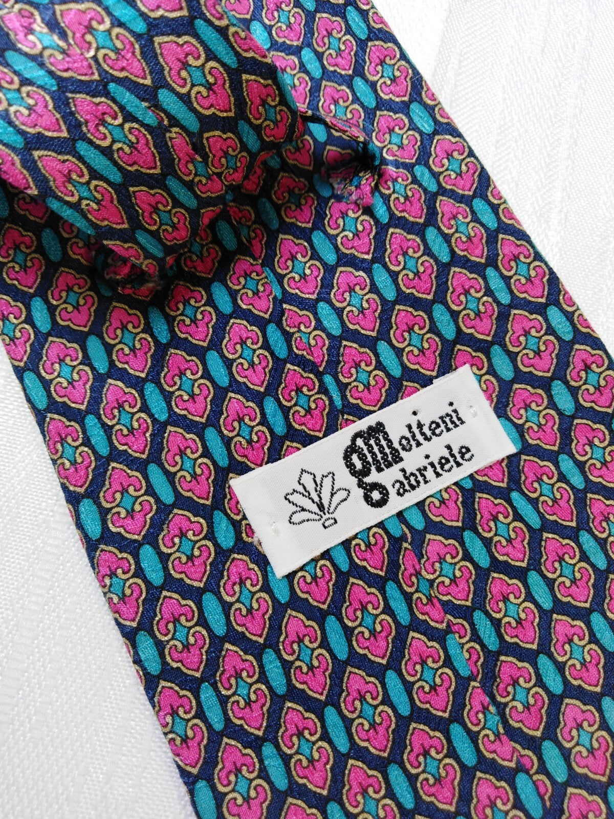GABRIELE MOLTENI 100% SILK TIE SETA CRAVATTA NECKTIE MADE IN ITALY CLASSIC