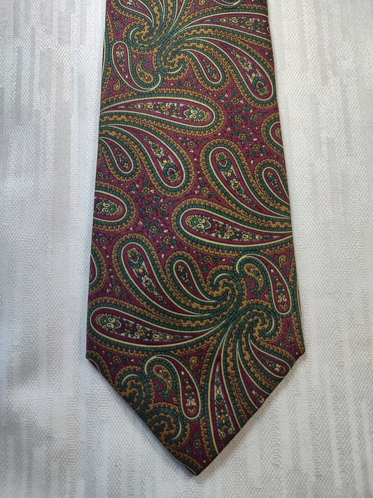 TRUSSARDI 100% SILK TIE SETA CRAVATTA NECKTIE MADE IN ITALY CLASSIC