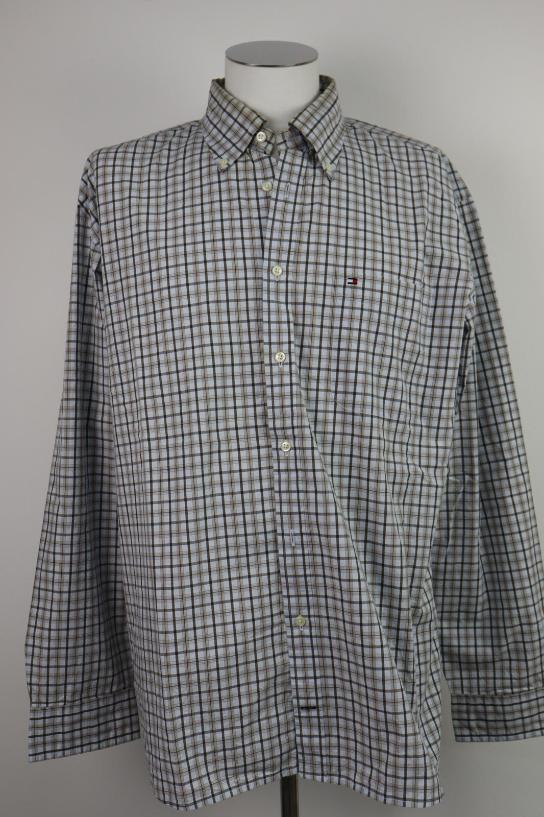 TOMMY HILFIGER CAMICIA UOMO TG. xl MAN CASUAL VINTAGE SHIRT COTONE COTTON