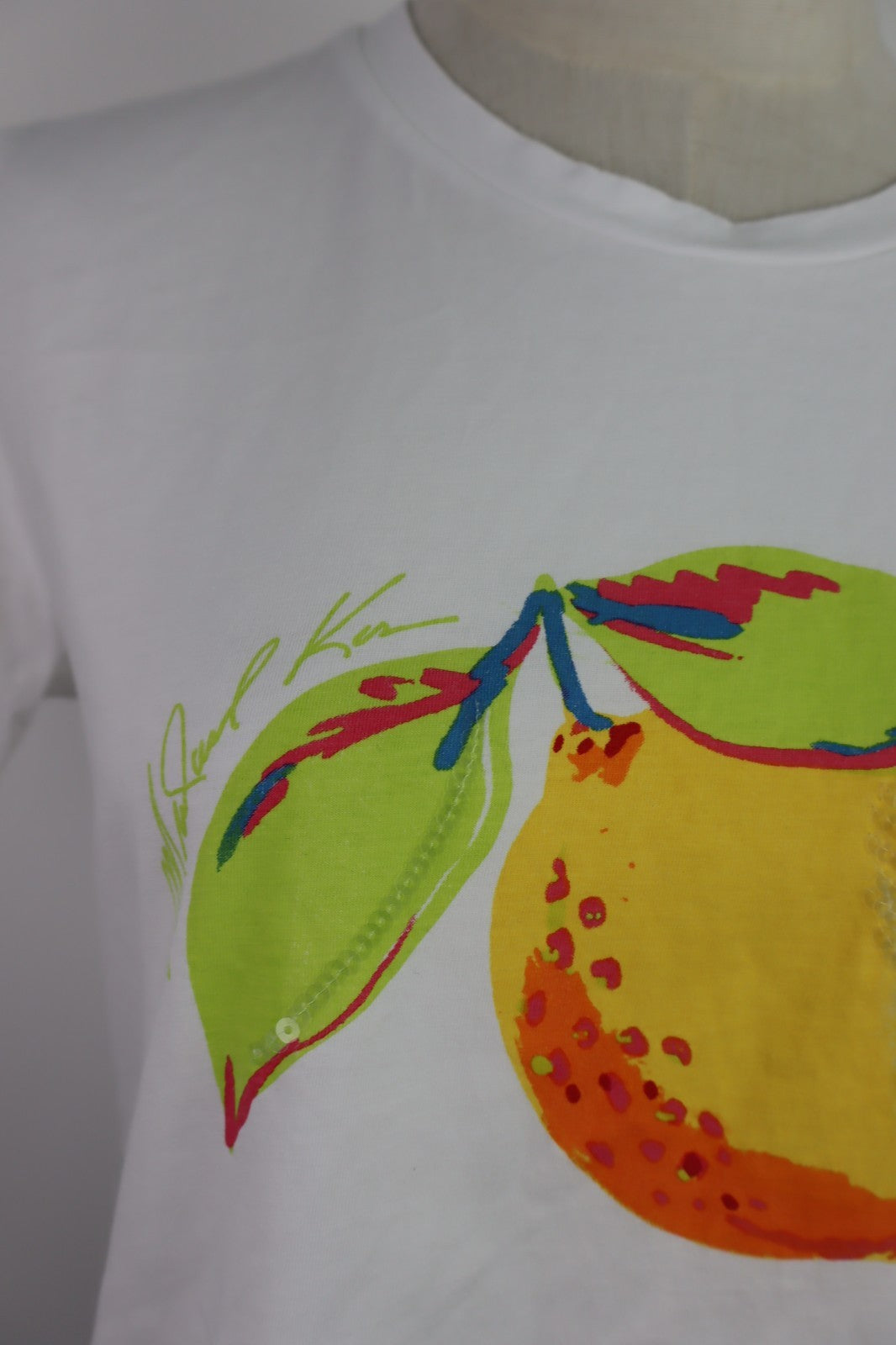 MICHAEL KORS MAGLIA DONNA TG. M WOMAN CASUAL VINTAGE T-SHIRT COTONE